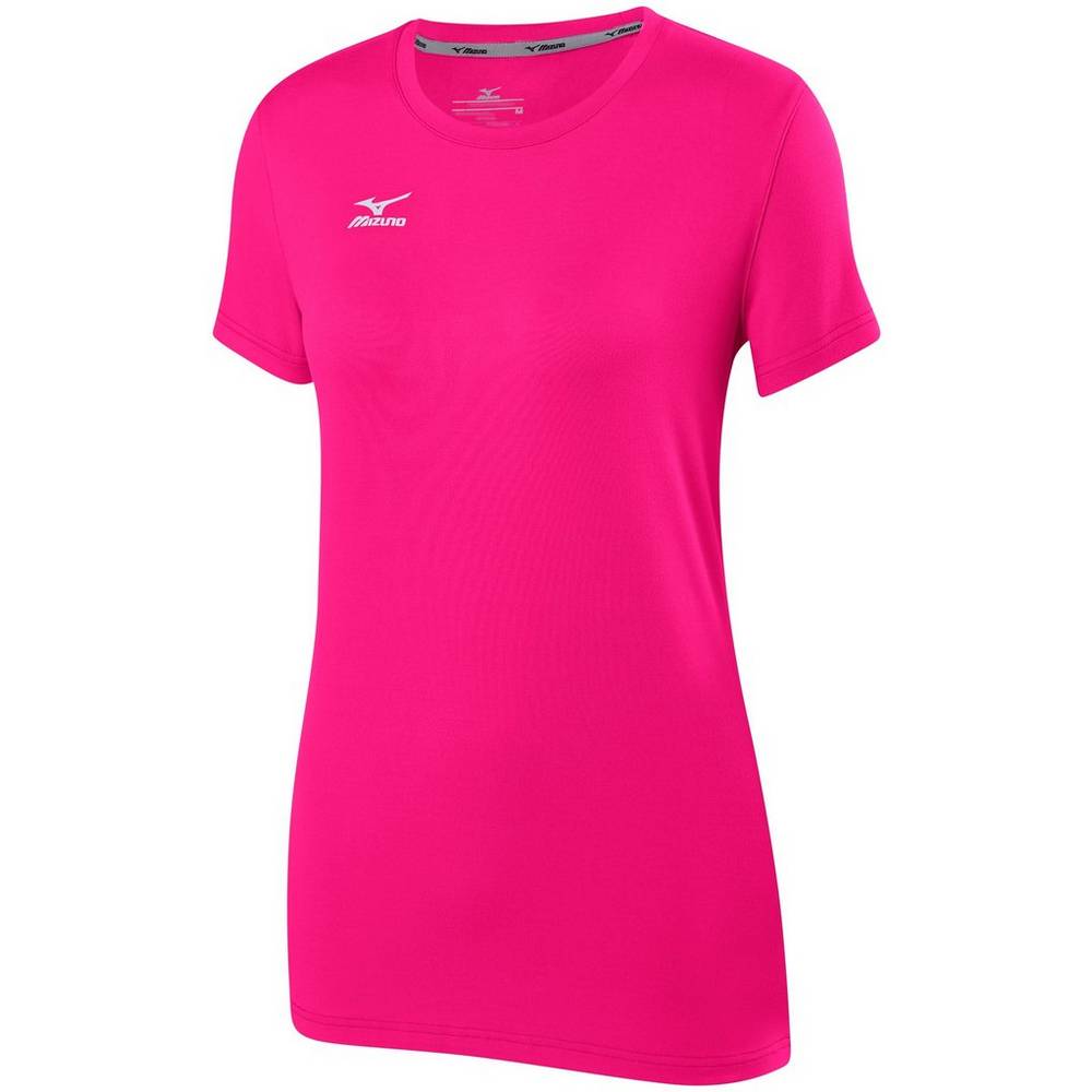 Mizuno Women's Volleyball Attack 2.0 T-Shirts Pink (440647-KDW)